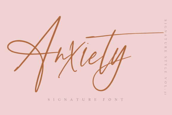 Anxiety: A Timeless Handwritten Font for Branding