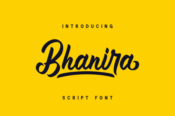 Bhanira: A Retro Handwritten Font for Makers