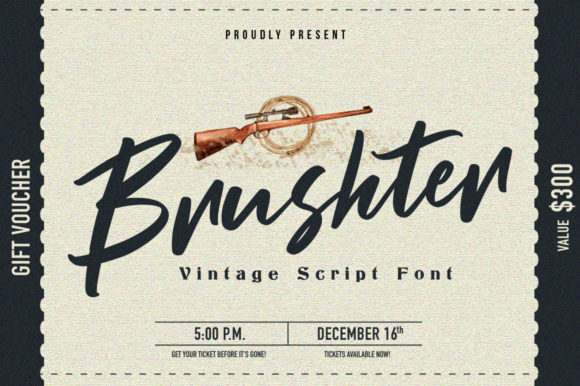 Brushter: A Retro Handwritten Font for Small Business Branding