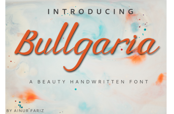 Bullgaria: A Delicate Handwritten Font for Editorial Design