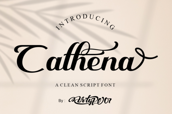 Cathena: A Modern Script Font for Digital Brands