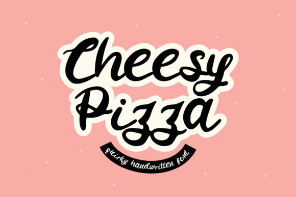 Cheesy Pizza: A Quirky Handwritten Font for Makers