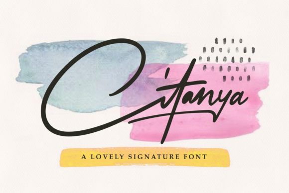 Citanya: A Flowing Handwritten Font for Modern Branding
