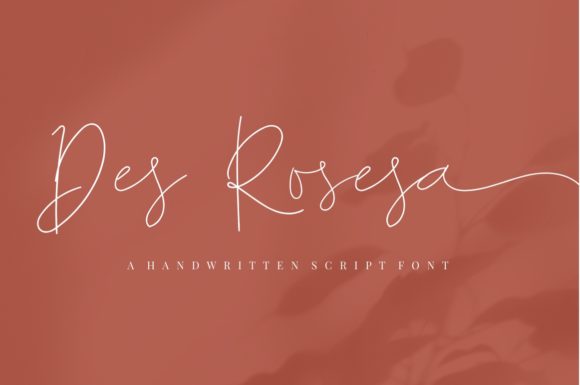 Des Rosesa: An Elegant Script Font for Editorial Design
