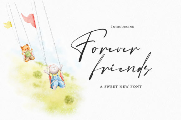Forever Friends: A Timeless Script Font for Makers