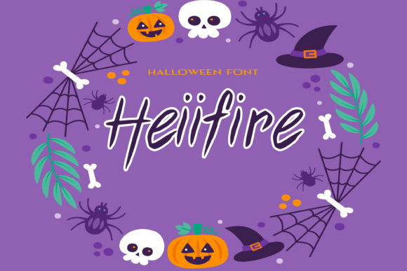 Heiifire: A Spooky Script Font for Brand Identity