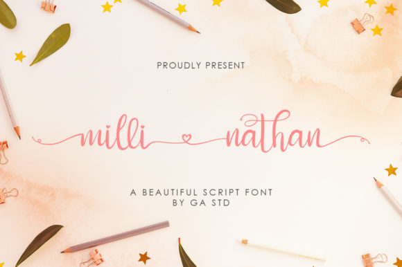 Milli Nathan: A Heartfelt Script Font for Editorial Design
