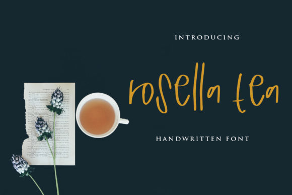 Rosella Tea: A Sweet Handwritten Font for Web Design