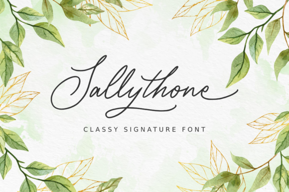 Sallythone: A Classy Signature Font for Your Brand