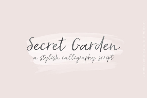 Secret Garden: A Romantic Script Font for Makers