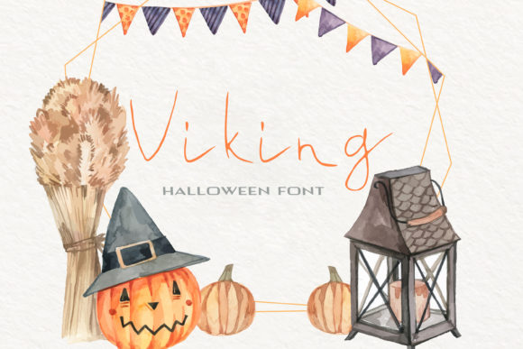 Viking: A Spooky Handwritten Font for Web Design