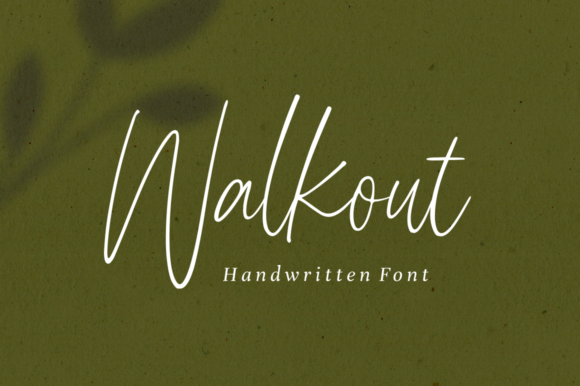 Walkout: A Relaxed Handwritten Font for Modern Editorial Design