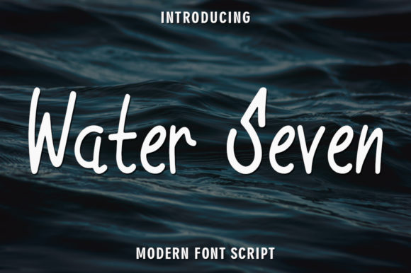 Water Seven: A Casual Script Font for Crafters